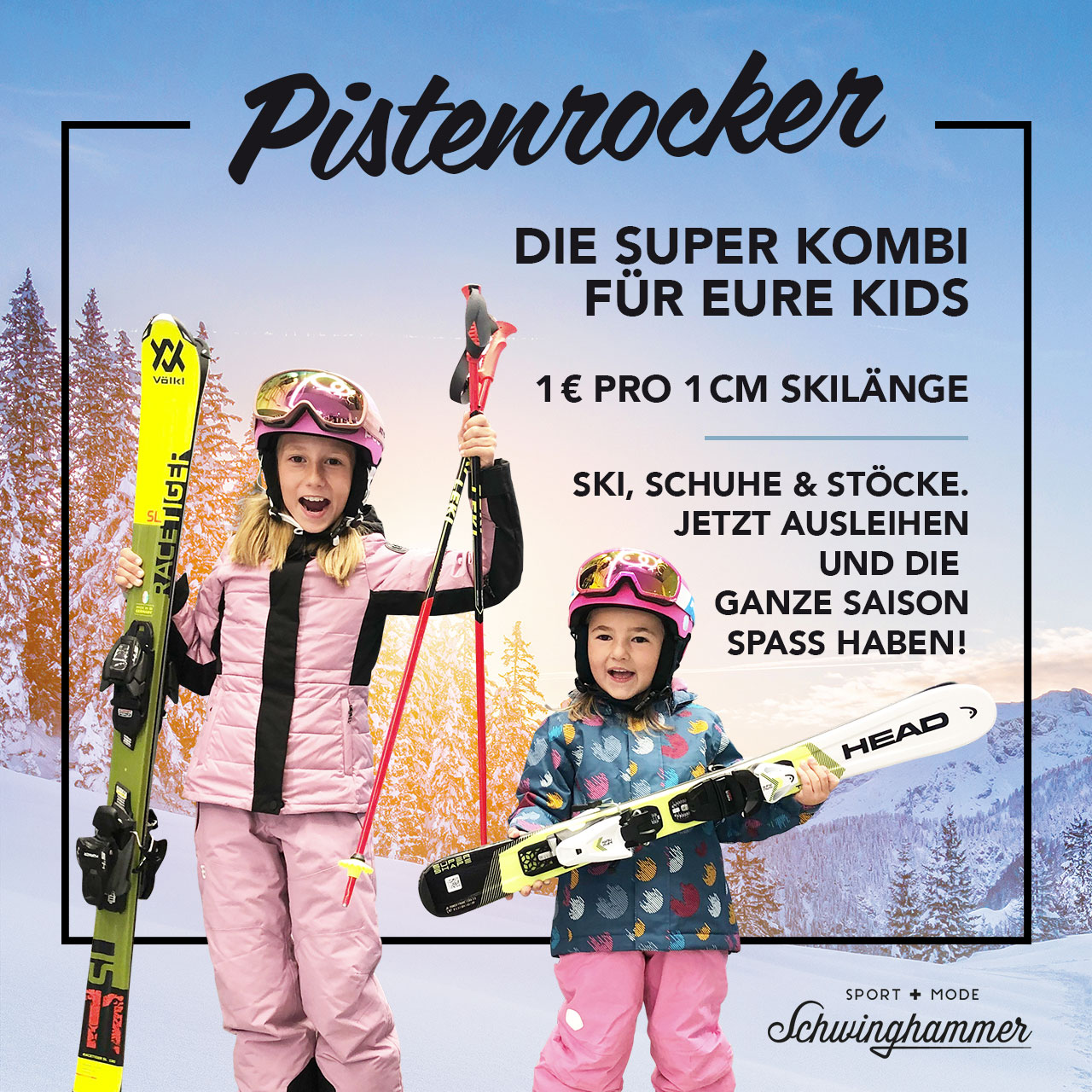 Kinder Skiset Saisonausleihe bei Sport Schwinghammer